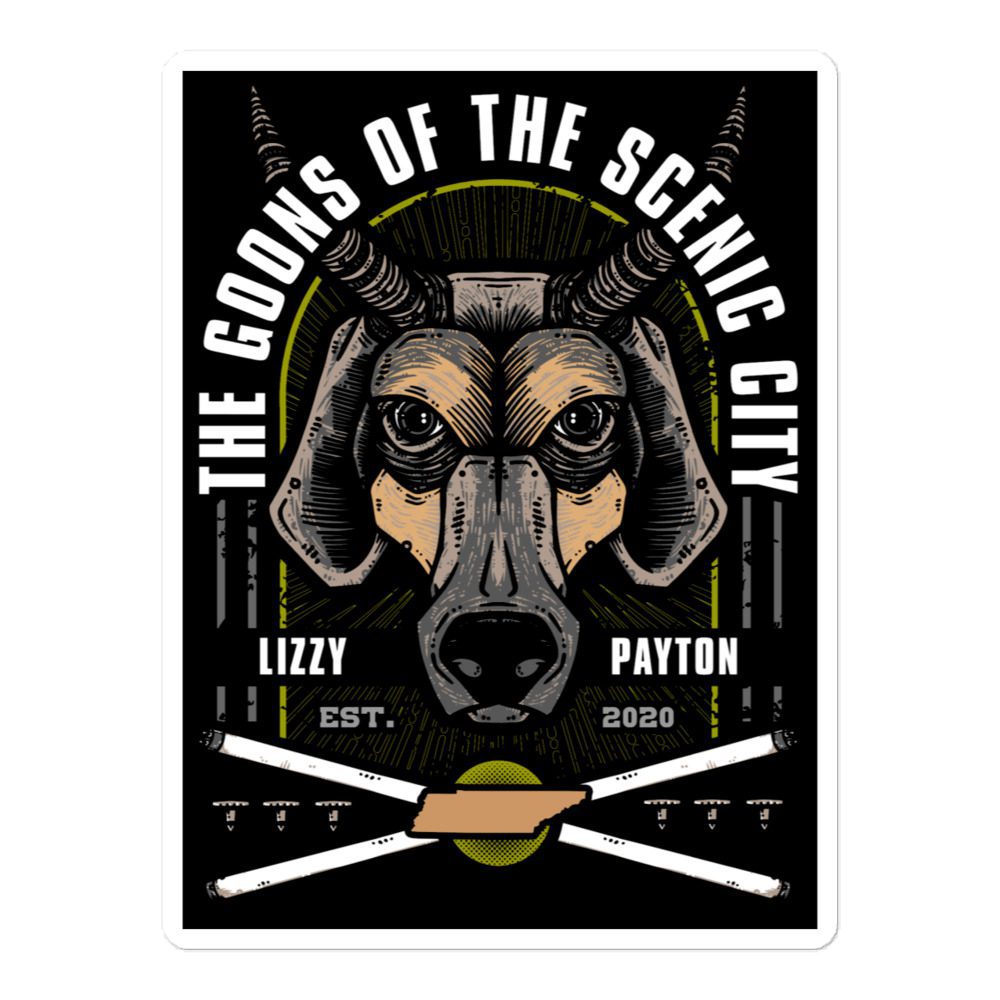 Lizzy Blair "Death Match Chong" Bubble-free stickers