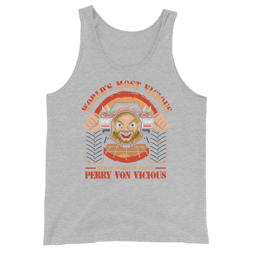 Perry Von Vicious "World's Most Vicious (Artist: GimmickByDesign)" Unisex Tank Top