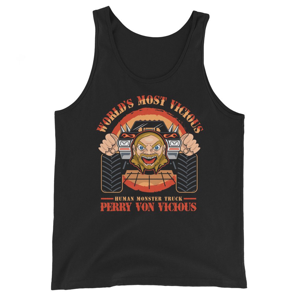 Perry Von Vicious "World's Most Vicious (Artist: GimmickByDesign)" Unisex Tank Top