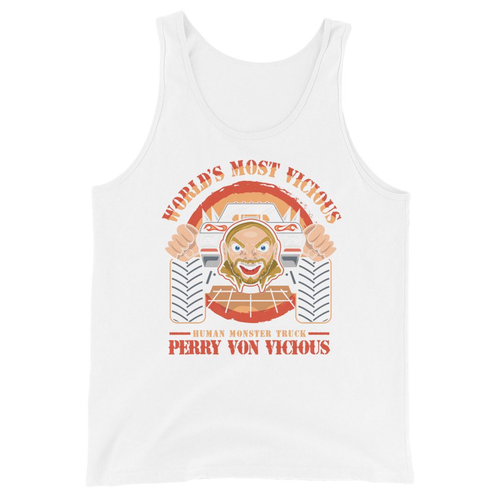 Perry Von Vicious "World's Most Vicious (Artist: GimmickByDesign)" Unisex Tank Top