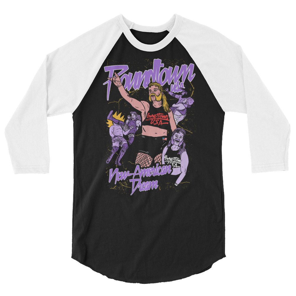 G. G. Jacobs "Purple Pain" 3/4 sleeve raglan shirt