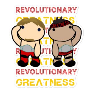 LvlUpNoah "Revolutionary Greatness (Odd1sout theme)" Bubble-free stickers