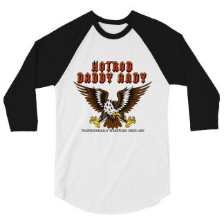 HOT ROD DADDY ANDY "EAGLE DADDY" 3/4 sleeve raglan shirt