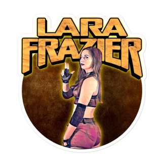 Lara Frazier "Lara Raider" Bubble-free stickers