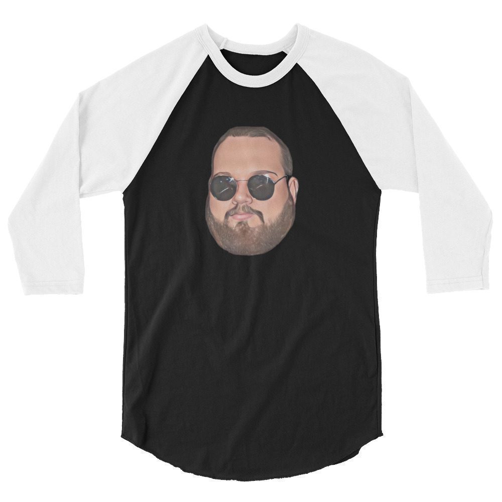 Big John G "Big John G Face" 3/4 sleeve raglan shirt
