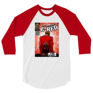 C-Red "No More?" 3/4 sleeve raglan shirt