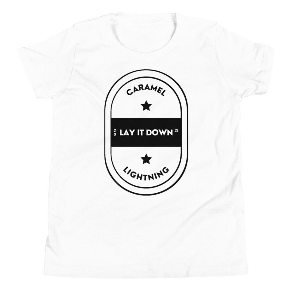 "Sweet" Caramel Lightning "Caramel Lightning Est." Youth Short Sleeve T-Shirt