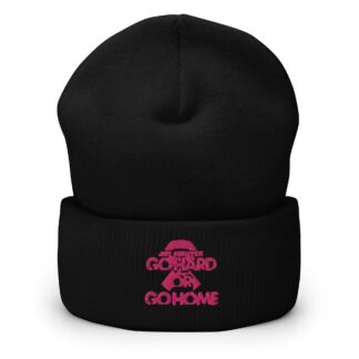 Jon Scrutch "Go Hard Or Go Home (Breast Cancer Awareness)" Cuffed Beanie