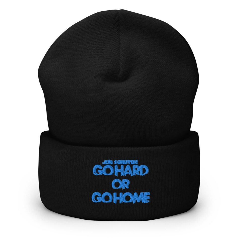 Jon Scrutch "Go Hard Or Go Home (Blue)" Cuffed Beanie