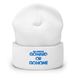 Jon Scrutch "Go Hard Or Go Home (Blue)" Cuffed Beanie
