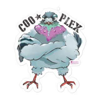 COOPLEX "Big Poppa Pigeon by Benny Gesserit" Bubble-free stickers