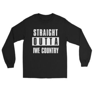 Imperial Wrestling Entertainment "Straight Outta IWE Country" Unisex Long Sleeve Shirt