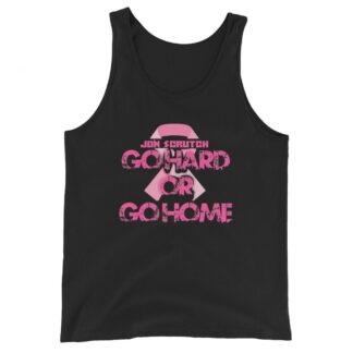 Jon Scrutch "Go Hard Or Go Home (Breast Cancer Awareness)" Unisex Tank Top