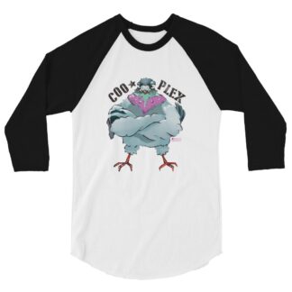 COOPLEX "Big Poppa Pigeon by Benny Gesserit" 3/4 sleeve raglan shirt