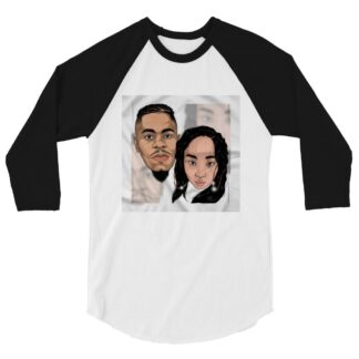 Jon Scrutch "JON SCRUTCH AND BABY DISASTER" 3/4 sleeve raglan shirt