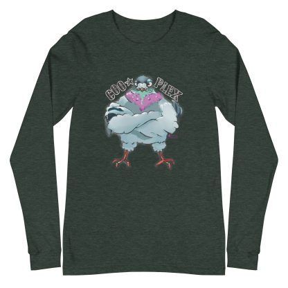 COOPLEX "Big Poppa Pigeon by Benny Gesserit" Unisex Long Sleeve Shirt