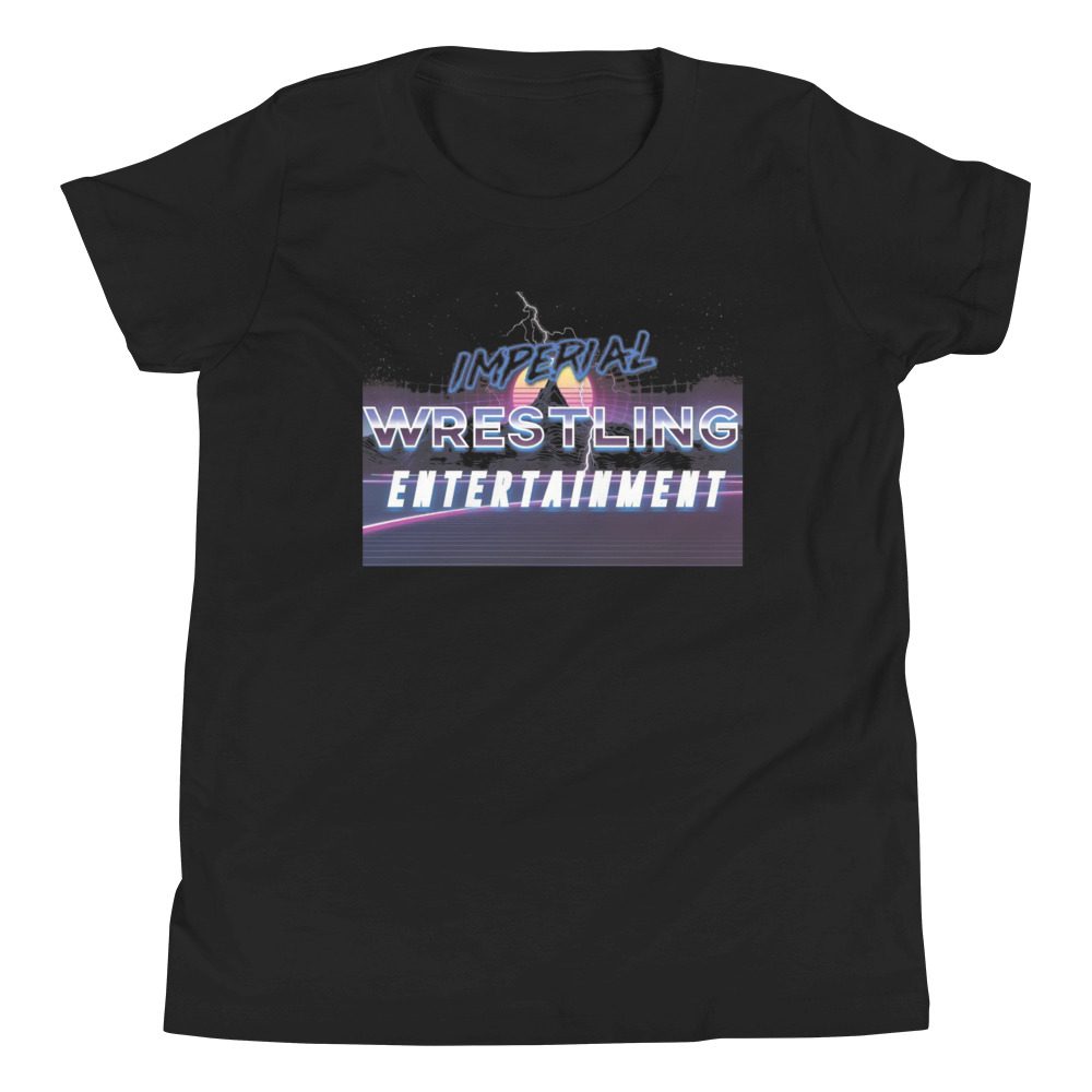 Imperial Wrestling Entertainment "IWE Vaporwave Logo" Youth Short Sleeve T-Shirt