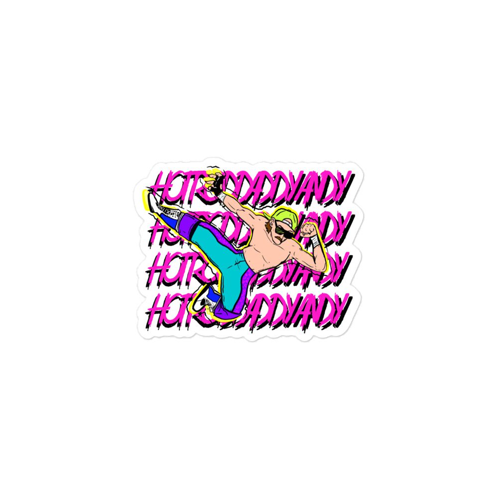 HOT ROD DADDY ANDY "FLYING DADDY ELBOOOOOW BAYBAAYE" Bubble-free stickers