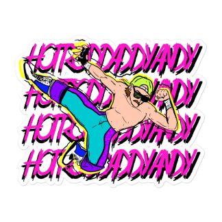 HOT ROD DADDY ANDY "FLYING DADDY ELBOOOOOW BAYBAAYE" Bubble-free stickers