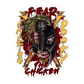The Amazing Pooky "Fear the Chicken" Bubble-free stickers