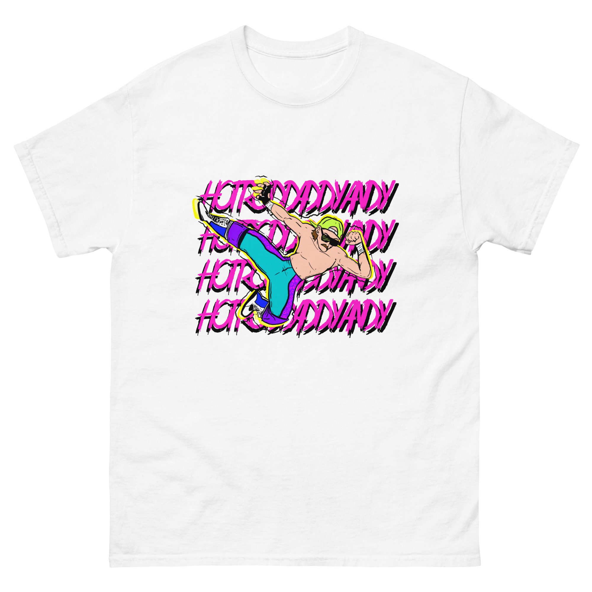 HOT ROD DADDY ANDY "FLYING DADDY ELBOOOOOW BAYBAAYE" Short Sleeve Unisex t-shirt