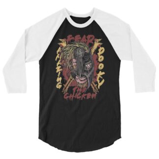 The Amazing Pooky "Fear the Chicken" 3/4 sleeve raglan shirt