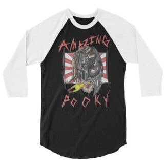 The Amazing Pooky "Chondo Design" 3/4 sleeve raglan shirt