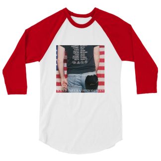 HOT ROD DADDY ANDY "BORN IN THE USA" 3/4 sleeve raglan shirt