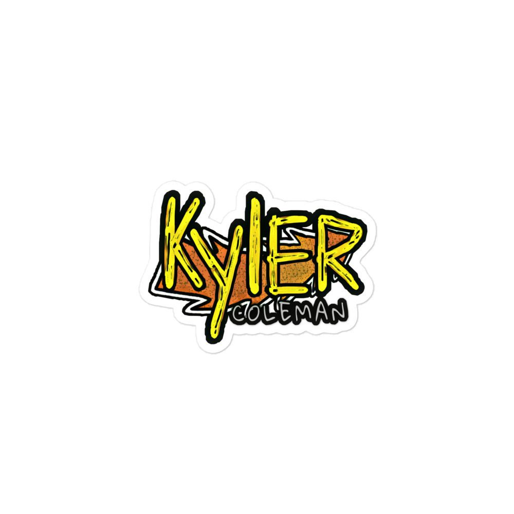 Kyler Coleman "Gold" Bubble-free stickers