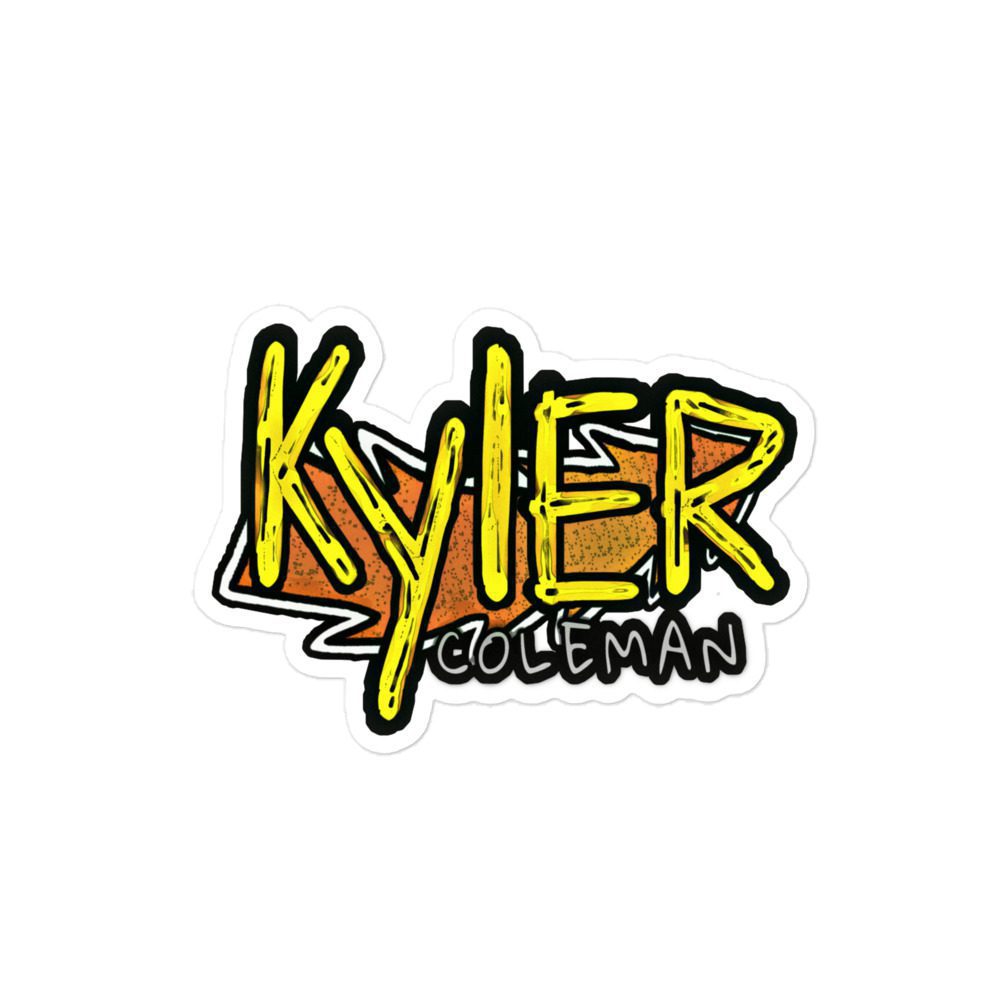 Kyler Coleman "Gold" Bubble-free stickers