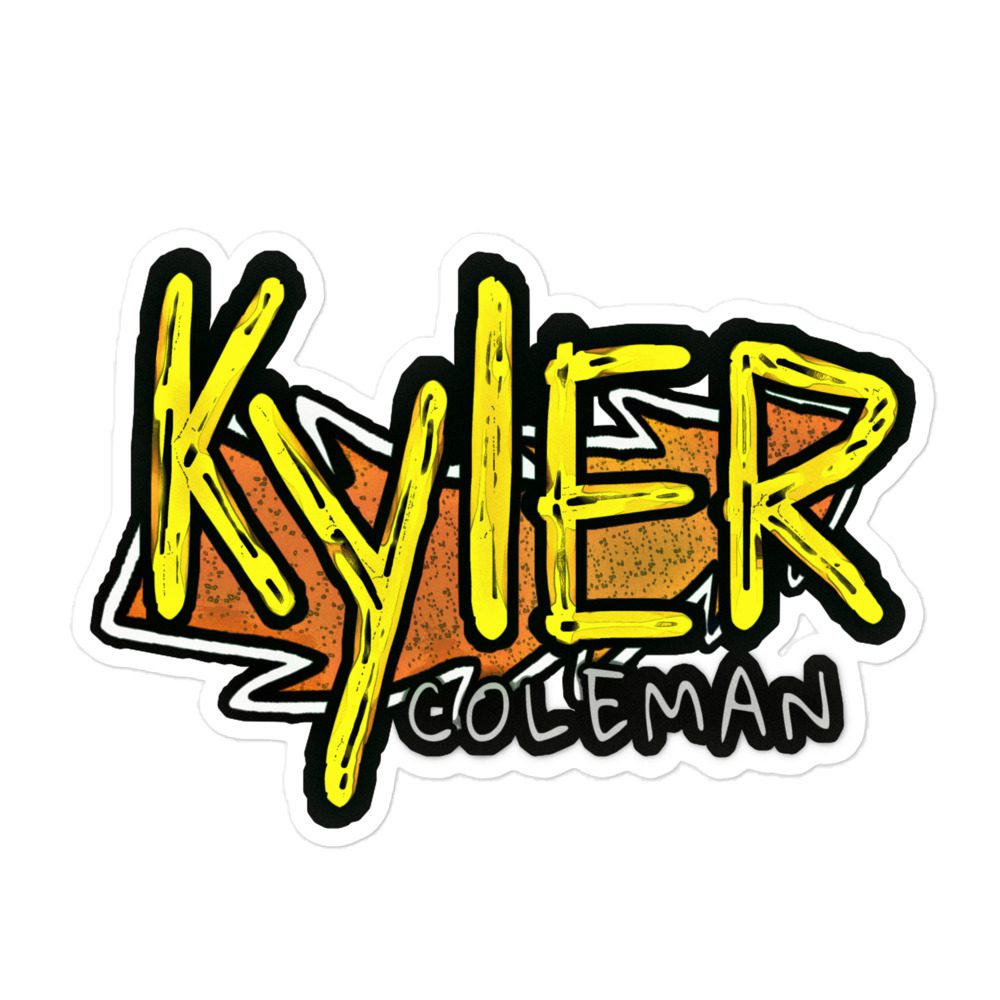 Kyler Coleman "Gold" Bubble-free stickers