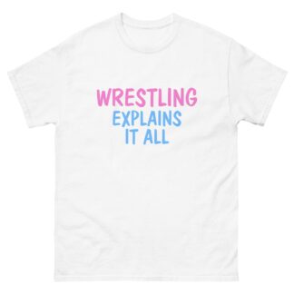 Occupy Pro Wrestling, LLC "Wrestling Explains It All" Short Sleeve Unisex t-shirt