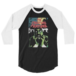 Imperial Wrestling Entertainment "Creature Feature Classic Zombie" 3/4 sleeve raglan shirt
