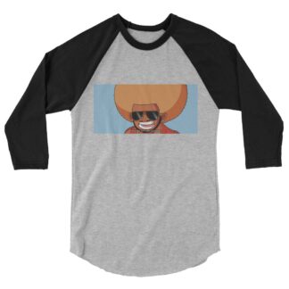 Rodrageous Rod Lee "Afro Power" 3/4 sleeve raglan shirt
