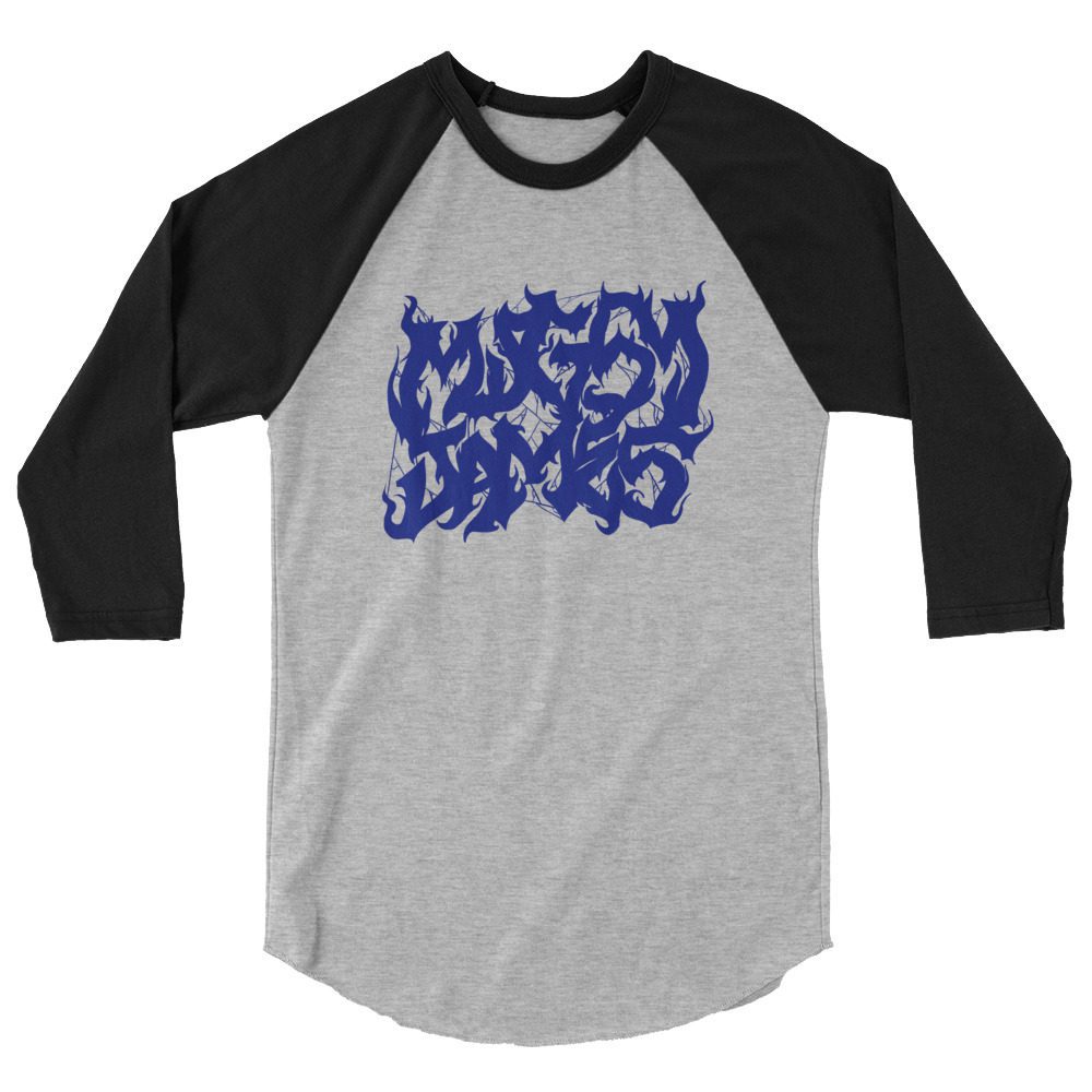 Mugsy James "DeathgraffLogo" 3/4 sleeve raglan shirt