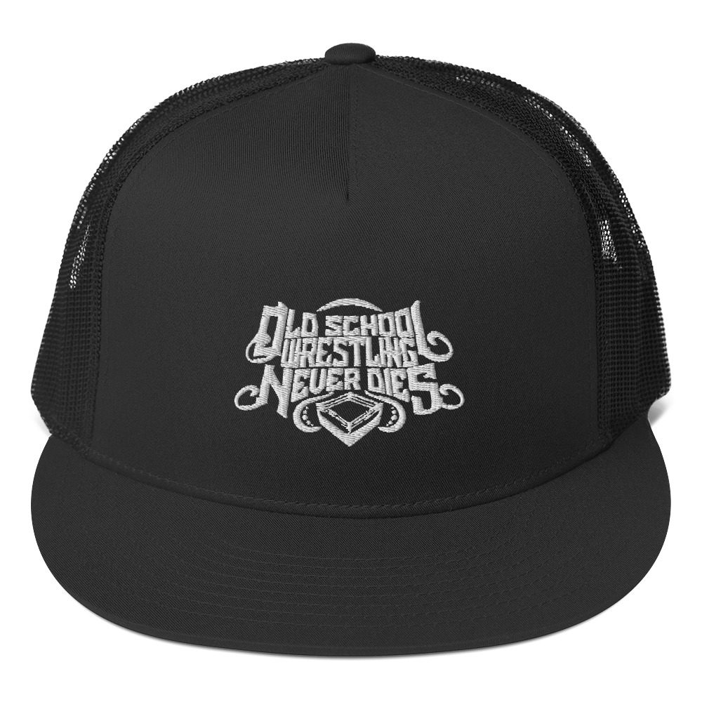 AB Design & Media "OLD SCHOOL WRESTLING NEVER DIES" Trucker Hat