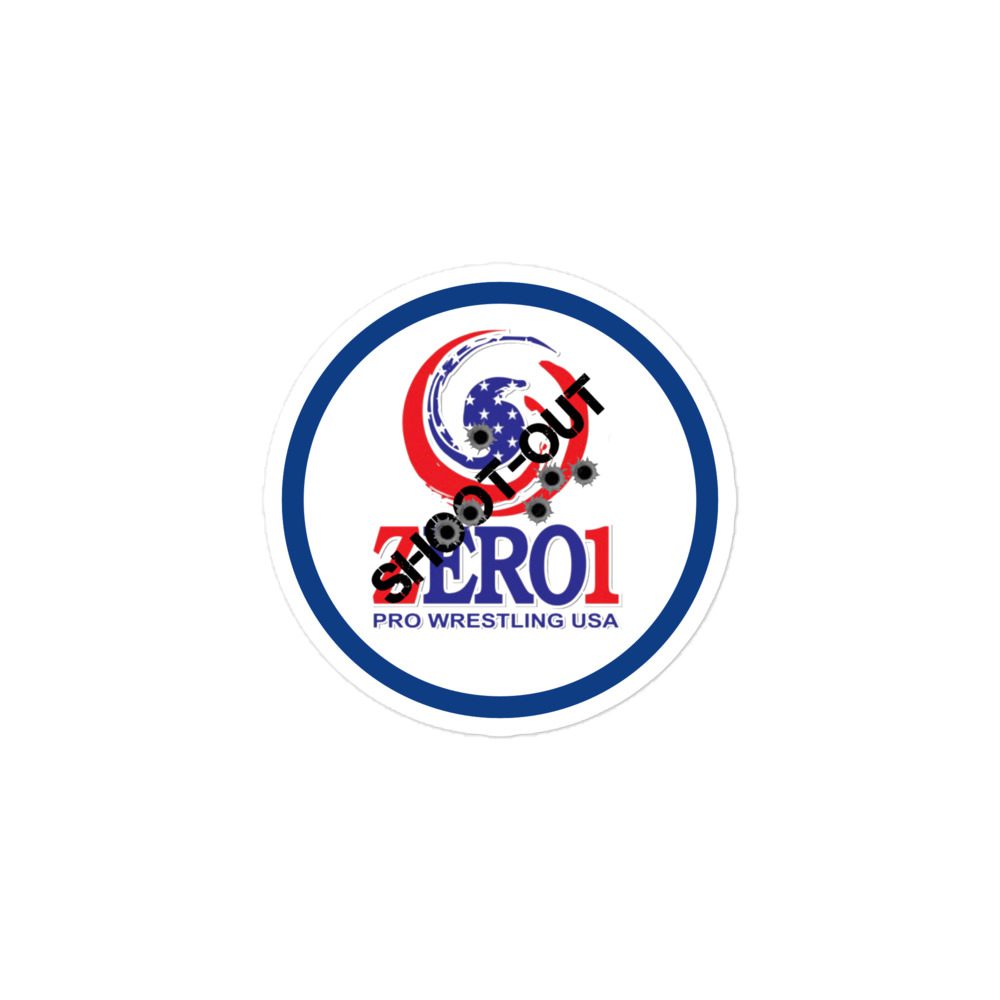 JTR Podcast Network “Zero1 Shootout Logo” Bubble-free stickers