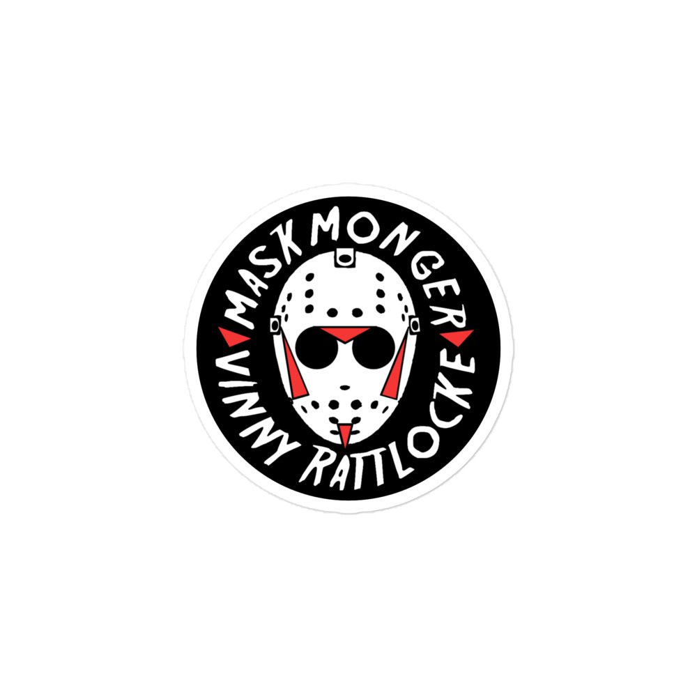 Vinny Rattlocke "MaskMonger" Bubble-free stickers