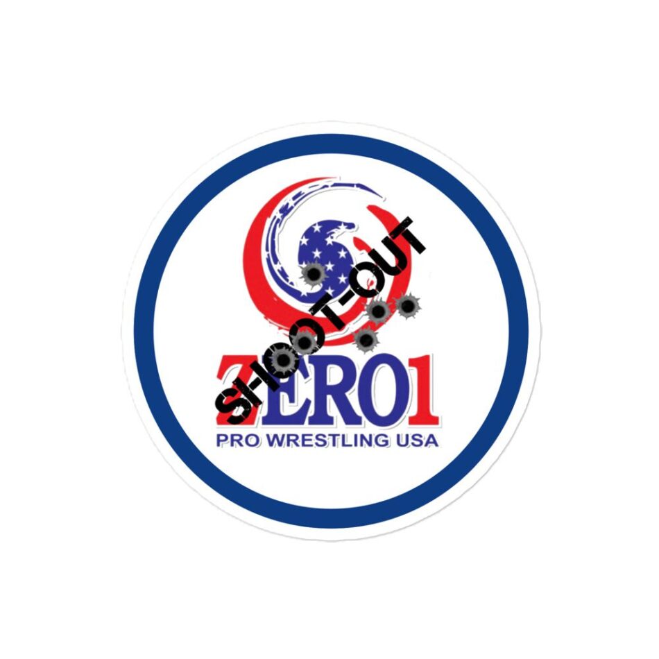 JTR Podcast Network “Zero1 Shootout Logo” Bubble-free stickers
