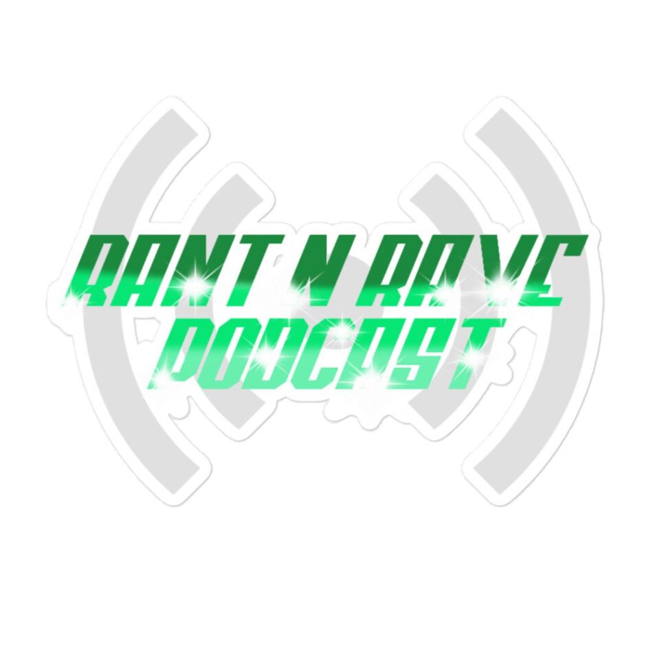 Rant N Rave Podcast "RNR Logo V7" Bubble-free stickers