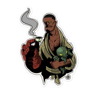 Shaq Jordan "Wrasslin' Hellboy!" Bubble-free stickers