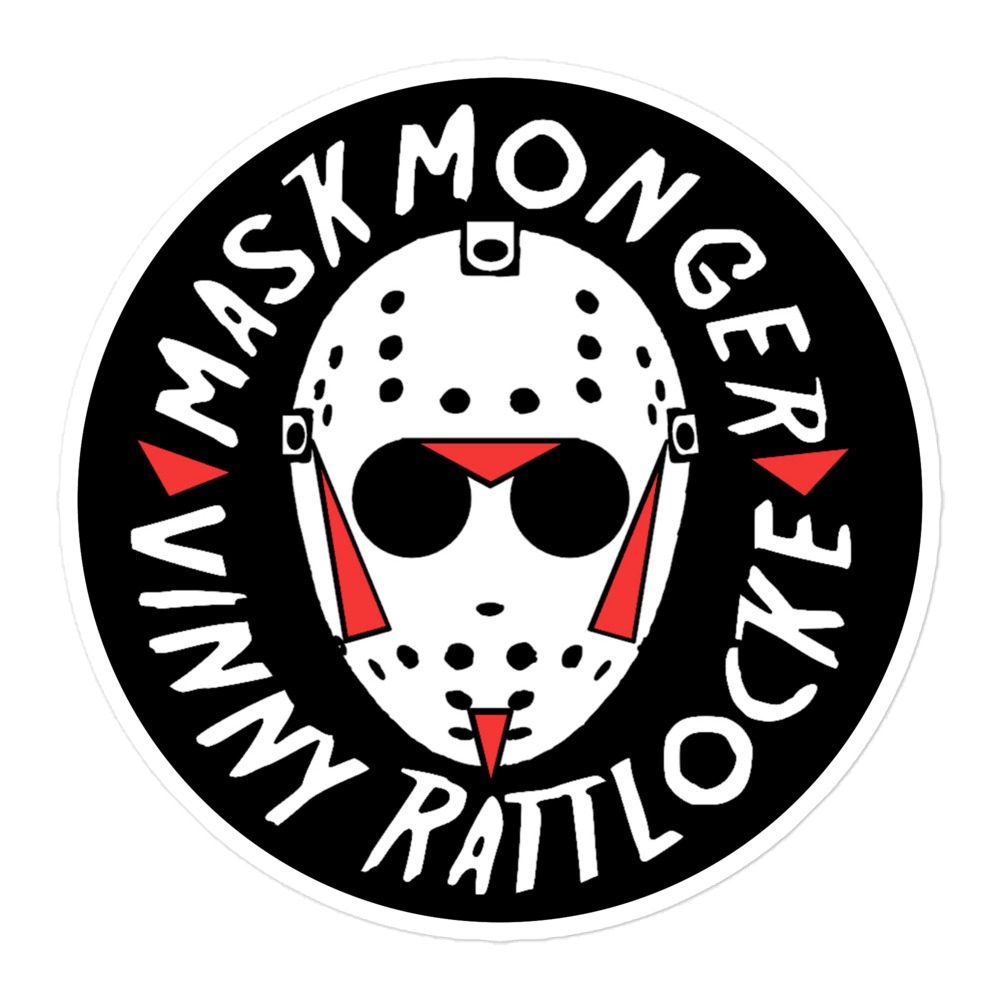 Vinny Rattlocke "MaskMonger" Bubble-free stickers