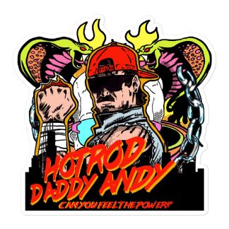 HOT ROD DADDY ANDY "DOUBLE KOBRA FIRE FIST STYLE" Bubble-free stickers