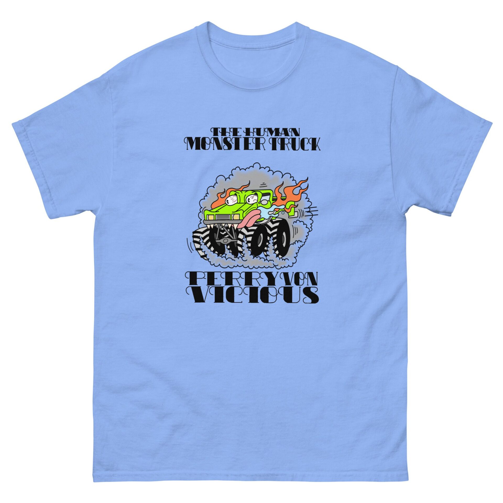Perry Von Vicious "Human Monster Truck RAT FINK by JRockDraws" Short Sleeve Unisex t-shirt