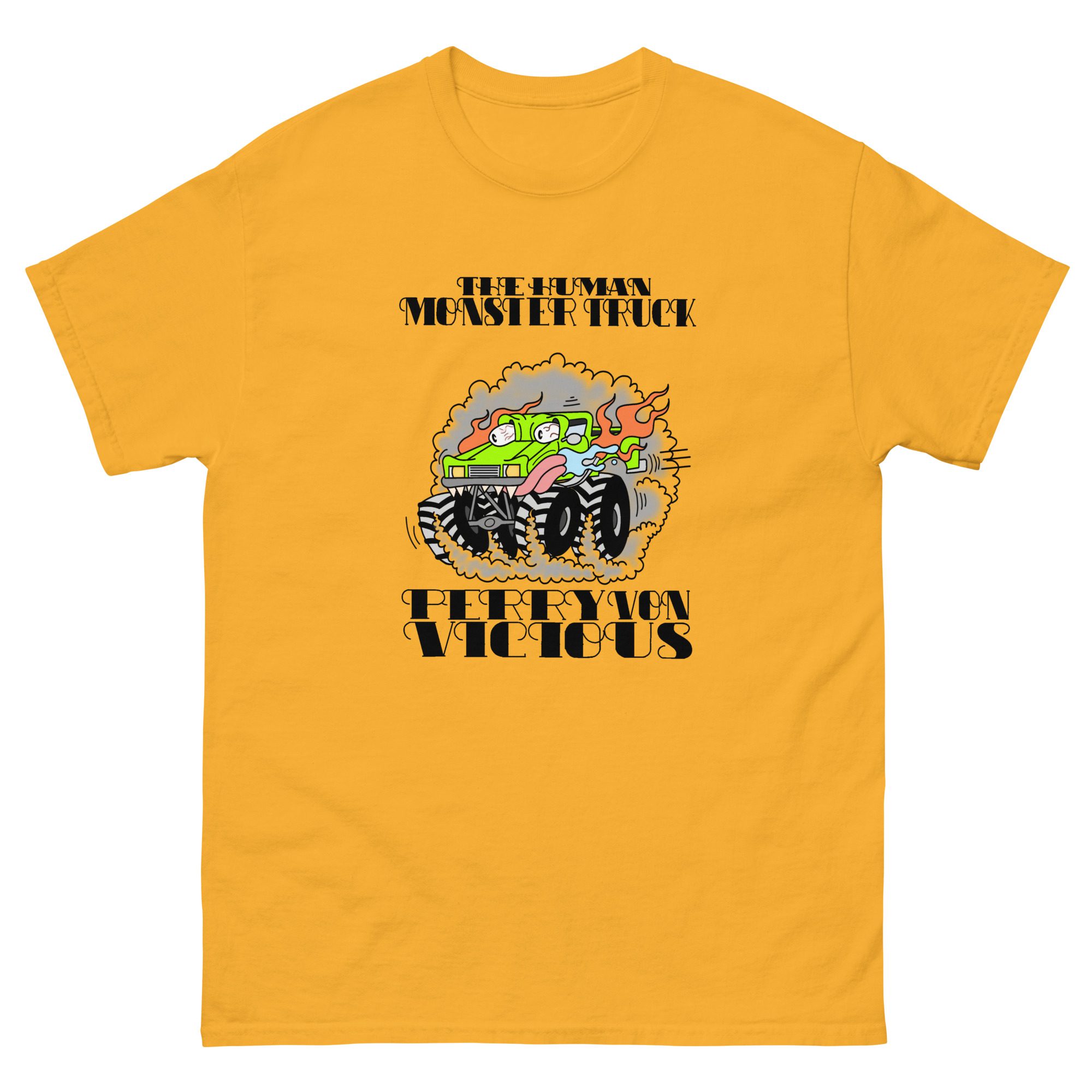 Perry Von Vicious "Human Monster Truck RAT FINK by JRockDraws" Short Sleeve Unisex t-shirt