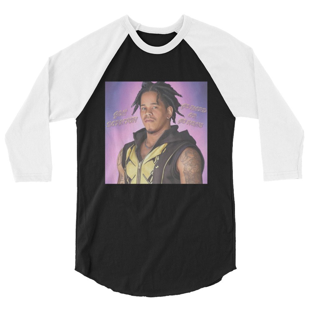 Jon Scrutch "Amine" 3/4 sleeve raglan shirt