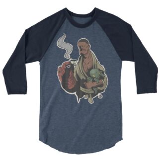 Shaq Jordan "Wrasslin' Hellboy!" 3/4 sleeve raglan shirt