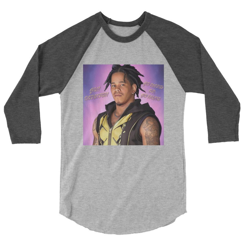 Jon Scrutch "Amine" 3/4 sleeve raglan shirt