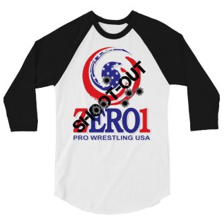 JTR Podcast Network “Zero1 Shootout Logo” 3/4 sleeve raglan shirt
