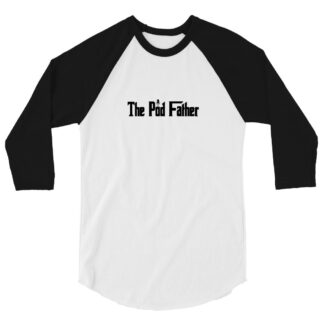 Wrestling With Maverick "PodFather" 3/4 sleeve raglan shirt